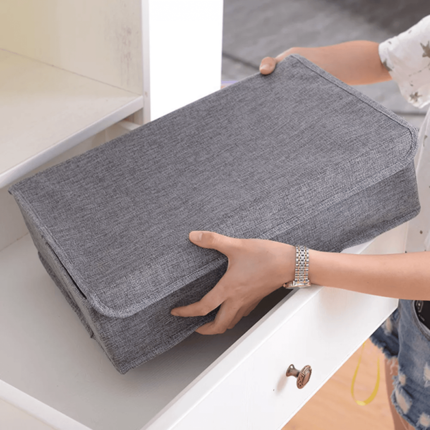 Ultimate Drawer Organizer: 24-Cell Collapsible Closet Solution for Socks, Ties, Handkerchiefs, Underwear, Belts and More!